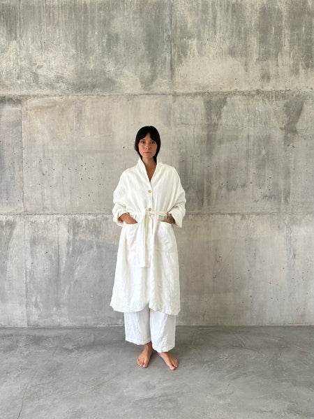 ADEM [ pure ] - 100% linen unisex coat
