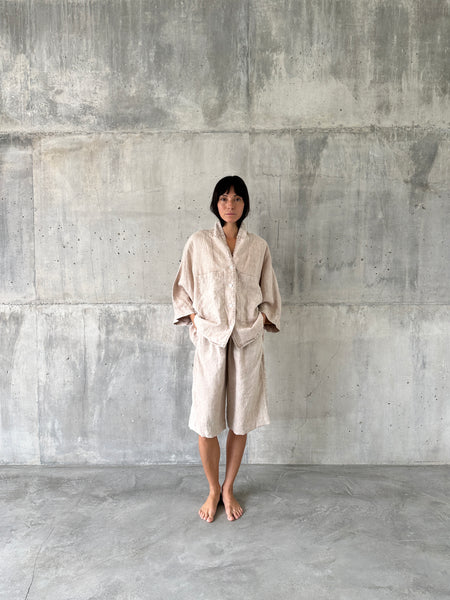 WAKTU [ time ] - jacket - 100% linen