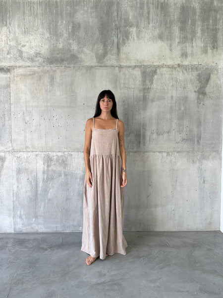 BUSA  [ float ]  - maxi dress - 100% nila linen cotton