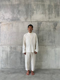 TITIK  [ point ] - HALF BUTTON SHIRT 100% COTTON