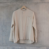 NILAI [ value ] - full button shirt 100% cotton zik zak
