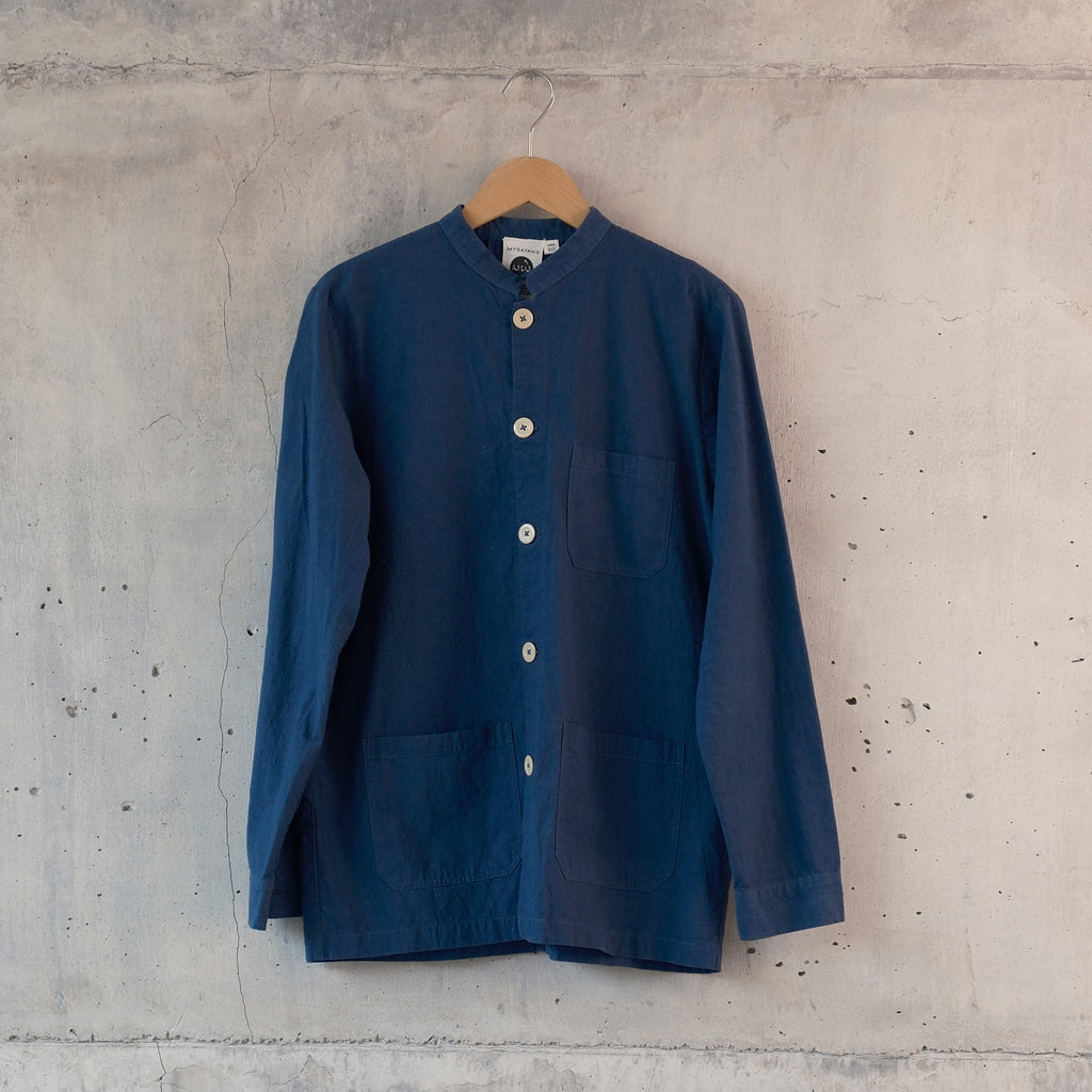 MUKA [ face ] - shirt jacket 100% blacu cotton