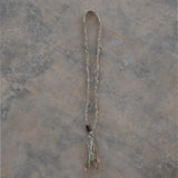 TIKA [ third eye ] - necklace - linen / cotton horn imitation link