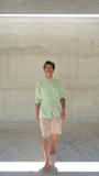 NILAI [ value ] full button - shirt 100% linen
